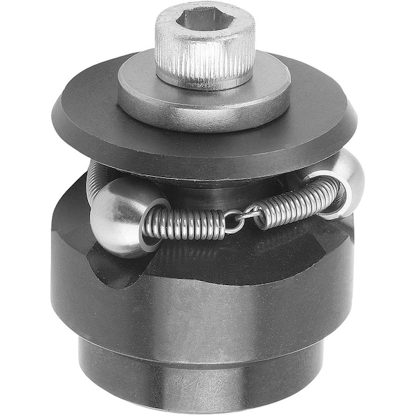 Kipp Centring Clamp Form:A W. Ball, D=30, 5, D1=M06, D4=6, 4, Steel Hardened And Black Oxid Fi, Comp:Steel K0358.103106 - main